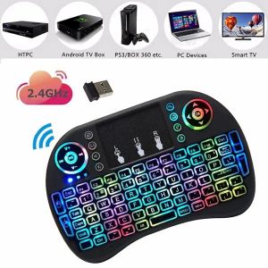Mini Clavier Sans Fil D'ordinateur 2.4G, Rétro-éclairé, Rechargeable