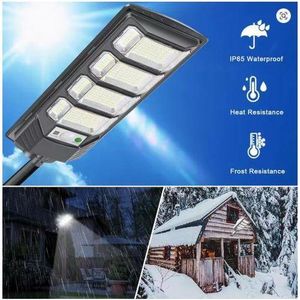 Très Puissant Lampadaire solaire pour extérieur , indice de protection IP65, pour balcon et route