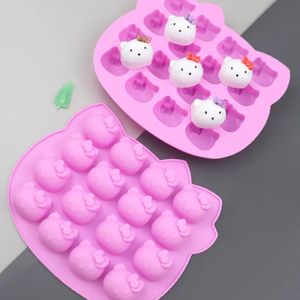 2 Moules à Toffis, Chocolat, Hello Kitty, en silicone