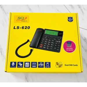 SQ Mobile LS-620 _Téléphone fixe sans fil – Double SIM – Noir 