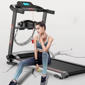 Tapis de course pliable électrique avec ceinture.