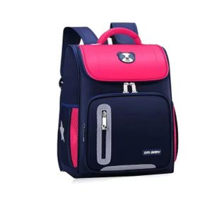  Sac à Dos Scolaire Enfant CE1–CE2 – Bleu Marine et Rose