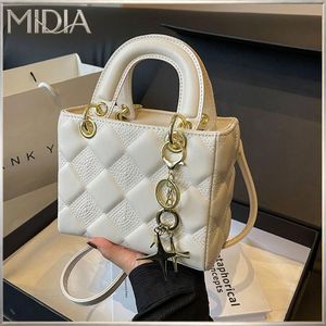 MIDIA Sac à main Lady Duchess, sac bandoulière femme - blanc