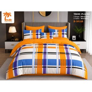 Belle Lot de 2 Draps et 2 Taies - Confort et Élégance pour Lit 3
