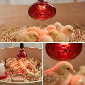 Lampe Chauffante Infrarouge Rouge R125 – 220V / 225W – Haute Qualité_ Ampoule