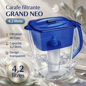 CARAFE FILTRANTE GRAND NEO BLEUE - 4,2L