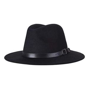 Bamboopack Chapeau Fedora Rétro élégant à Large Bord Avec Boucle De Ceinture, Casquette De Jazz Plate Pour Danser, Mariage, Spectacle, Fête, Spectacle, Usage Quotidien