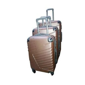Ensemble De 3 Valises - Petite/Moyenne/Grande - MARRON - Ultra Résistant