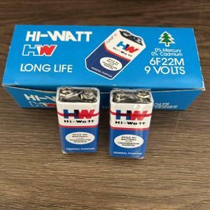 Ensemble De 10 Batteries Piles De 9v HI-Watt Pour Microphone détecteur et divers