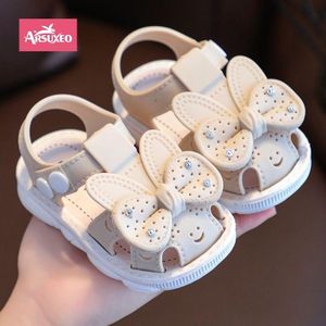 Arsuxeo Chaussures d'été pour enfants 0-3 ans, sandales de plage en PVC antidérapantes pour filles