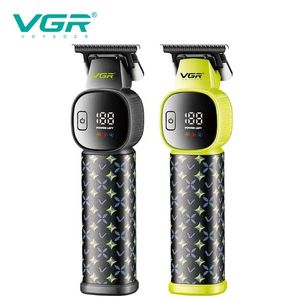 Tondeuse à cheveux professionnelle VGR V-185 avec affichage LED, autonomie : 180 min, pour hommes