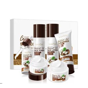 Coffret de Soin Visage à l’Huile de Coco – Kit Complet 6 Pièces Hydratant et Nourrissant