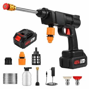 Pistolet A Eau Lavage De Voiture Portable(Haute Pression)-Avec 1 Batteries