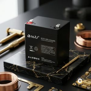 Batterie Rechargeable Étanche NCTS® 1250 (12V 5Ah) – Batterie Plomb VRLA/AGM Sans Entretien pour Onduleur UPS, Système d'Alarme, Éclairage & Kit Solaire