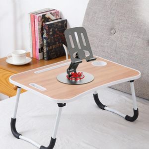 TOUPHY Support Élévateur Pliable et Réglable pour Ordinateur Portable, Écran et Table de Chevet – Cadeau avec Support pour Téléphone