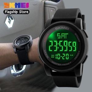 Skmei Skmei Montre A Quartz - LED - Pour Homme - Noir