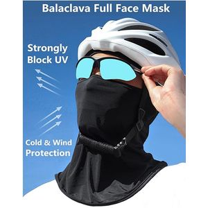 Chapeau De Cyclisme Rétro Avec Protection UV Avec Masque Facial Pour Vélo  Moto – Cache-cou Respirant