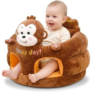 Fauteuil de Soutien Bébé en Peluche Singe