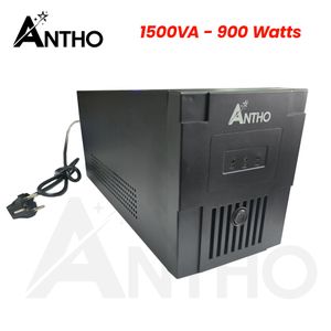 ANTHO Onduleur 1500Va - 900W - 12V7A - 3 Prises - Fr - 50Hz - 230Vac - 1500 Va