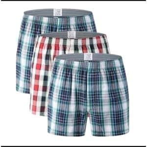 Lot de trois culottes homme - chocolat en coton homme 