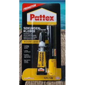 Pattex,  Colle Instantanée liquide - Colle Liquide 4ml, 2g . ALL PURPOSE GLUE. Multiusage Colle En Quelques Secondes. Colle Le Caoutchouc, le cuir, le bois, le métal, la Porcelaine, le Papier et les plastiques. Importé De France