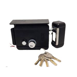 Serrure Electrique 12V DC Ouverture Automatique à distance ou manuel de porte et portail