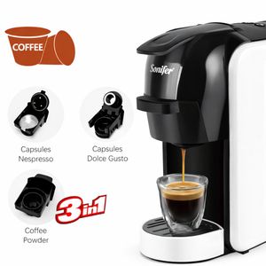Sonifer Machine à Café 3 en 1 – Capsules & Café Moulu