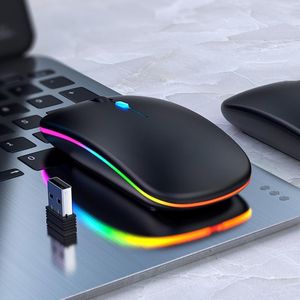 Inphic Souris sans Fil, Grosse Souris De Jeu Rechargeable avec USB