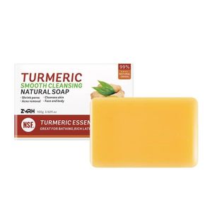 LOT DE 3 savons naturel nettoyant au curcuma et au gingembre – Visage et corps