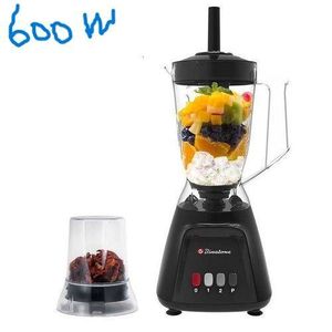 Binatone Blender Électrique   600W – Mixeur 2-en-1 Haute Performance avec Moulin à Épices & Fonction Glace Pilée – Noir Élégant