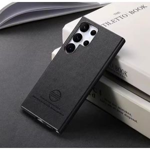 Coque DESIGN PREMIUM POUR SAMSUNG S25 ULTRA  , AVEC FINITION EN TEXTILE ET UNE COMPATIBILITÉ MAGSAFE , POUR VOS CHARGE SANS FIL ET SUPPORT DE VOITURES (Couleur noir) 