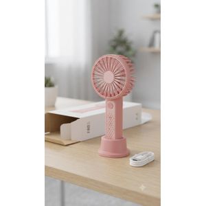 Fan Mini Ventilateur Portable et Rechargeable avec Support