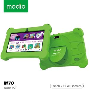 Modio M70 - Tablette Éducative pour enfants - 4GB RAM / 128GB ROM - Écran blindé 7" - Wifi - Bluetooth - Double caméra 