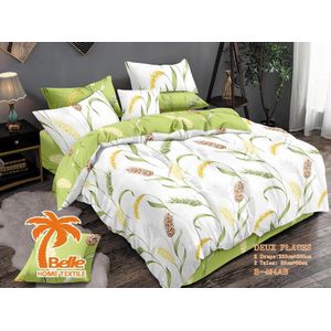 Belle Lot de 2 Draps et 2 Taies - Confort et Élégance pour Lit 2 Places- Beige