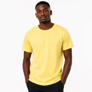 T-Shirt Homme Basic en Coton Confort Premium - Jaune