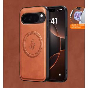 Coque pixel 10 pro XL marron cuir mag a