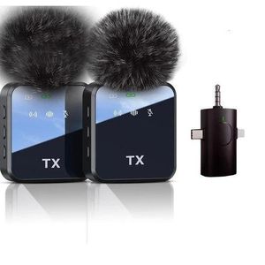 Micro Cravate Double F11-2 Sans Fil, Réduction De Bruits