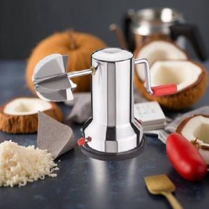 râpeur de coco manuel en acier inoxydable - La Tradition Réinventée