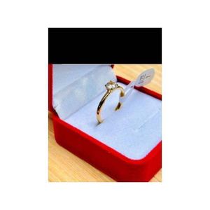 Bague De Fiançailles En Or Plaquée Numero 12 HN