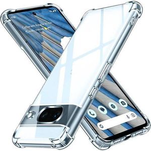 Coque transparente compatible Google Pixel 8 + 1 antichoc - Transparent 
