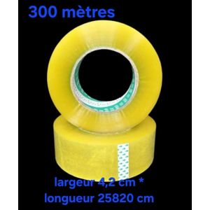 Ruban Adhésif d'Emballage Haute Capacité - 300 Mètres x 4,2 CM