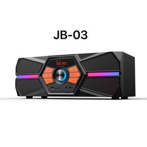 ALiTOP  Enceinte Bluetooth JB-03 Haute Puissance avec Éclairage LED RGB – USB, TF, FM