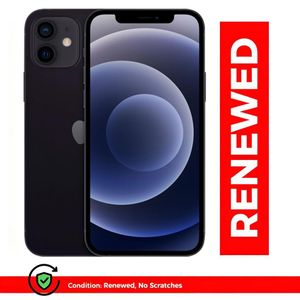 Renewed Apple iPhone 12, 4 Go de RAM + 128 Go de stockage, écran OLED HD de 6,1 pouces, noir