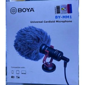 Boya BY-MM1 Stabilisateur De Poignée Support Et Mini Cardioid Microphone