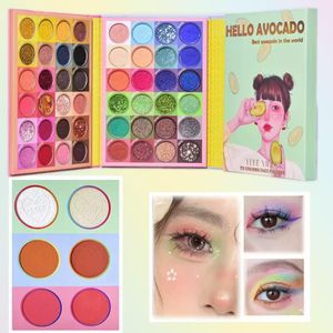 Olá FAN OLA FAN Palette Maquillage 78 Couleurs Style Livre Blush Illuminateur