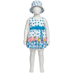 Robe pour bébé fillefleuries bleu