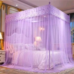 Moustiquaire de luxe style palais royal pour chambre à coucher, décoration de lit double ou simple - 3 Place