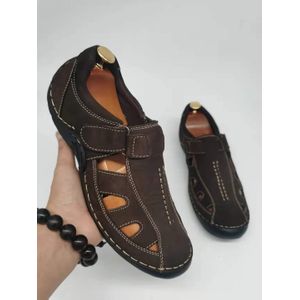 Baladeuse En Cuir Marron Foncé