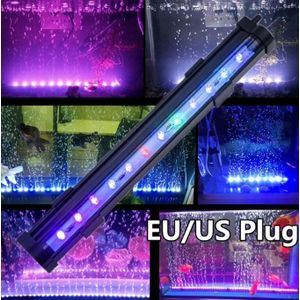 Lampe à bulles LED étanche pour aquarium, sept couleurs à clignotement lent, convient aux aquariums de 40 à 50 cm de hauteur, et convient également à l'éclairage d'aquarium (35,5 cm).
