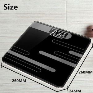 SUNDASELF Balance numérique pour le corps avec affichage LCD, balance de poids, balance de salle de bain, balance électronique numérique, balance santé, balance cadeau, balance domestique, balance électronique réglable 
